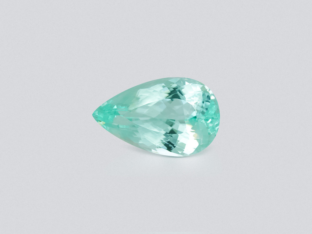 Paraiba Neon Green pear cuts 3.84 carats, Mozambique Image №1