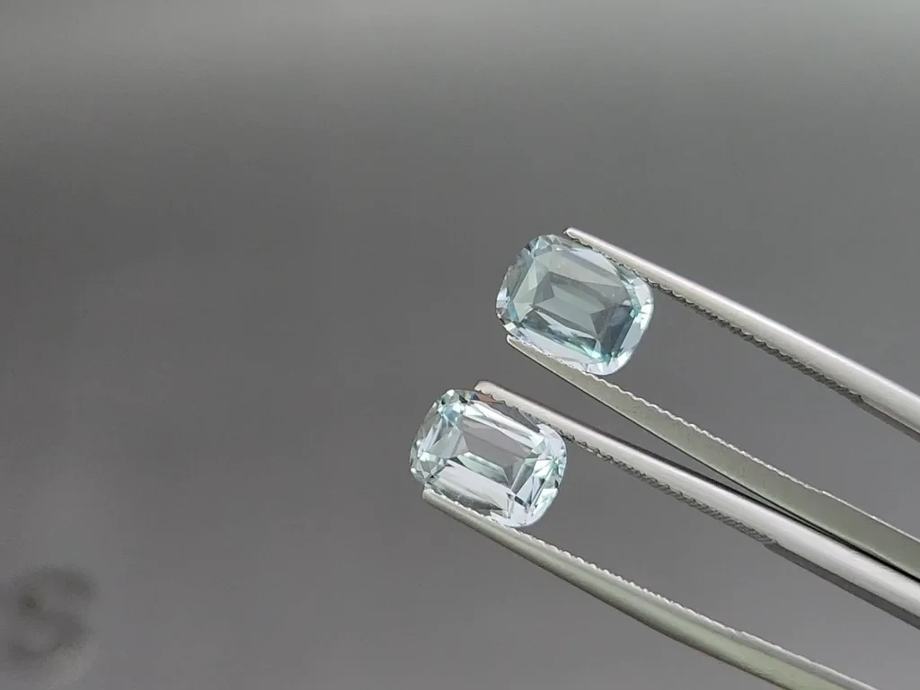 Set of aquamarines cushion cut 5.32 carats, Madagascar Image №4