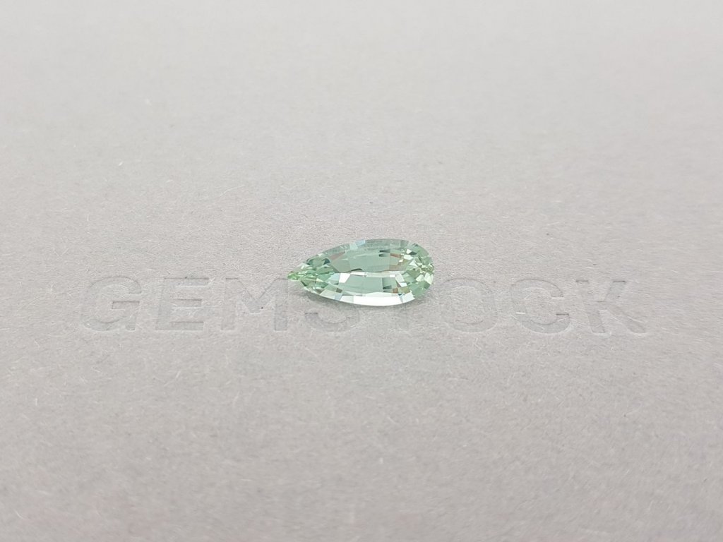 Light green tourmaline Afghanistan to cut pear 1.73 carats Image №1