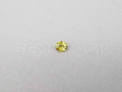 Unheated oval cut yellow sapphire 0.90 ct, Madagascar photo