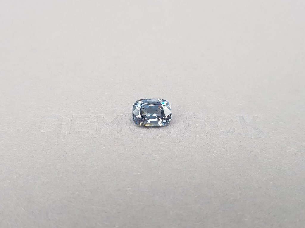Cushion cut bluish gray spinel 2.35 ct, Burma Image №2