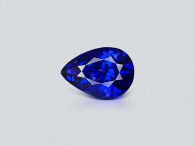 Royal Blue sapphire in pear cut 7.76 ct, Sri Lanka photo