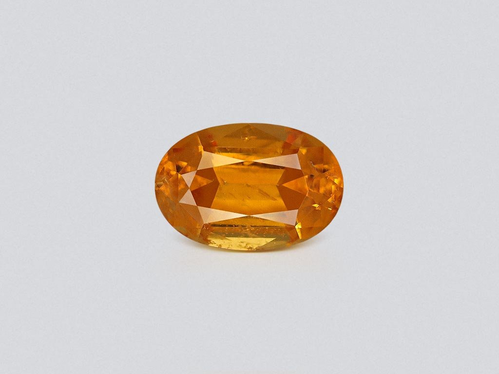 Fanta color spessartine garnet in oval cut 1.44 carats, Tanzania Image №1