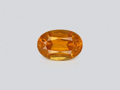 Fanta color spessartine garnet in oval cut 1.44 carats, Tanzania photo