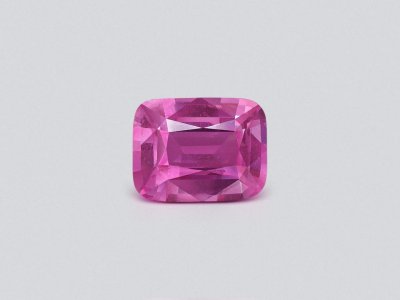 Unheated Vivid Pink sapphire in cushion cut 1.68 carats, Sri Lanka photo