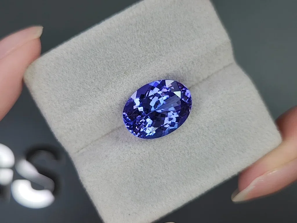 Tanzanite in oval cut 8.21 carats, Tanzania Image №4