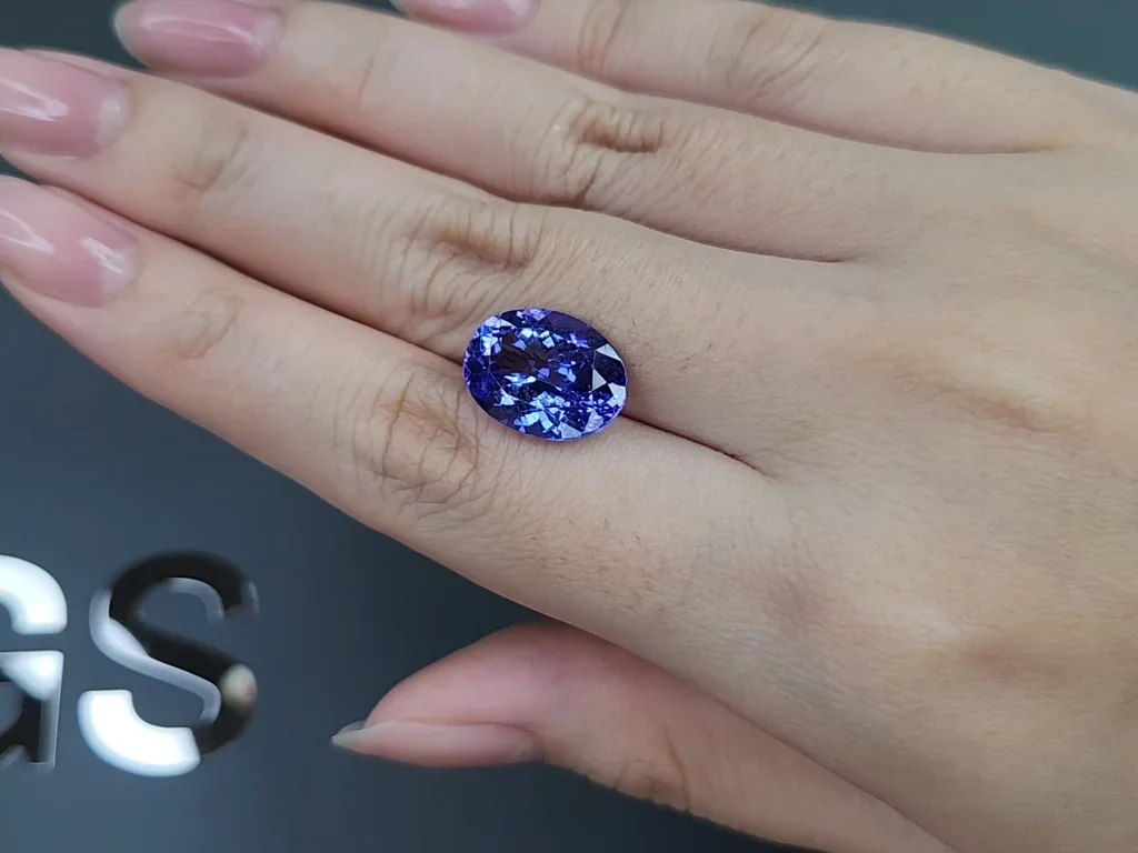 Tanzanite in oval cut 8.21 carats, Tanzania Image №2