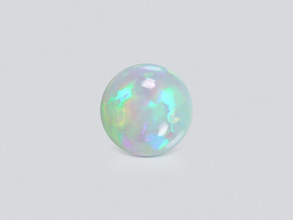 White opal round cut 14.42 carats, Ethiopia Image №1