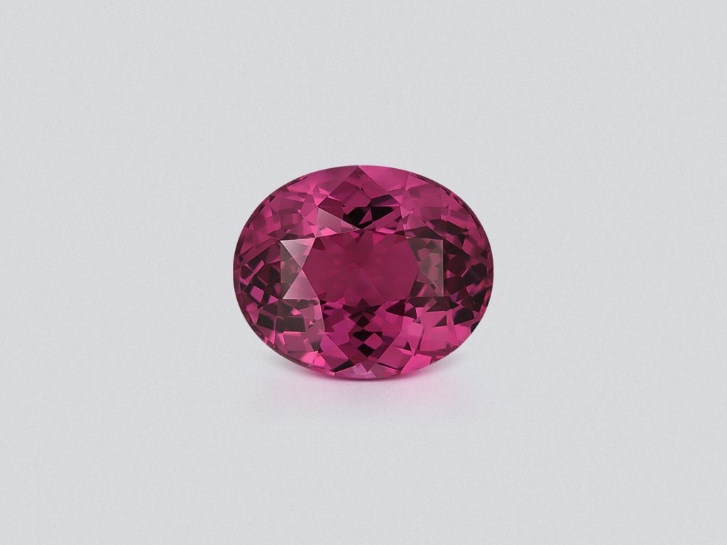 Garnet rhodolite oval cut 4.99 carats, Tanzania Image №1