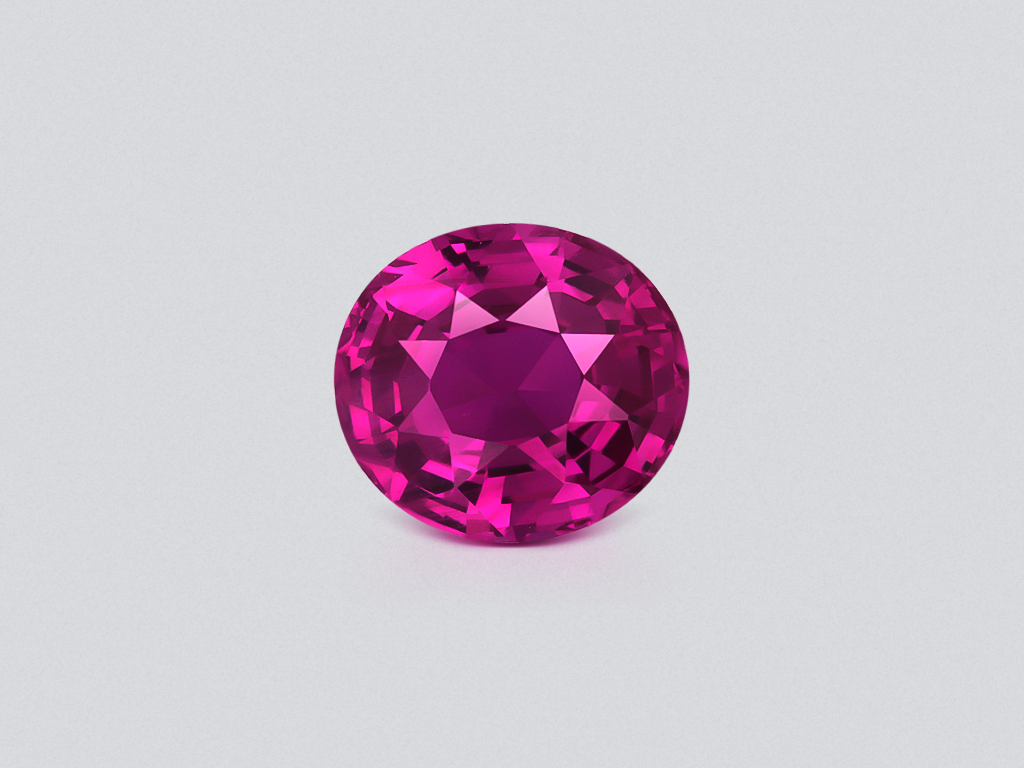 Unheated sapphire Vivid Pink oval cut 2.05 carats, Madagascar Image №1