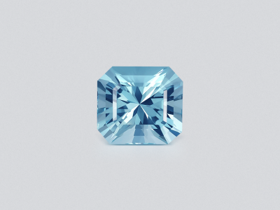 Blue apatite radiant cut 6.95 carats, Brazil photo