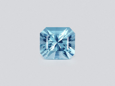 Blue apatite radiant cut 6.95 carats, Brazil photo
