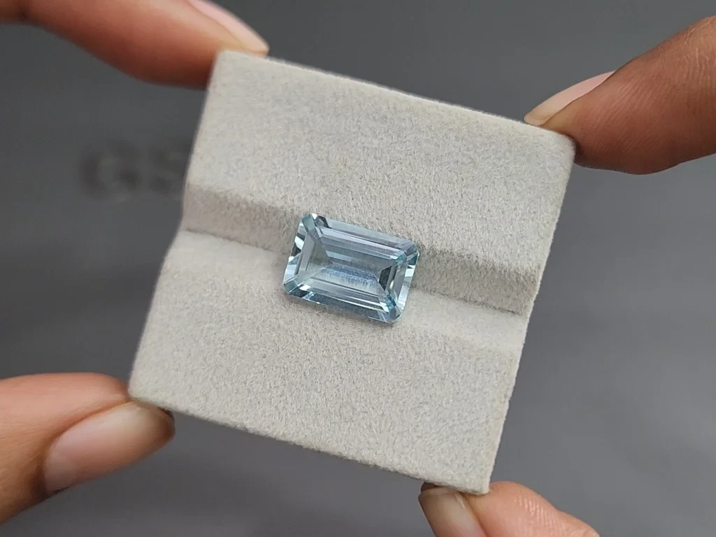 Aquamarine octagon cut 4.95 carats, Madagascar Image №4