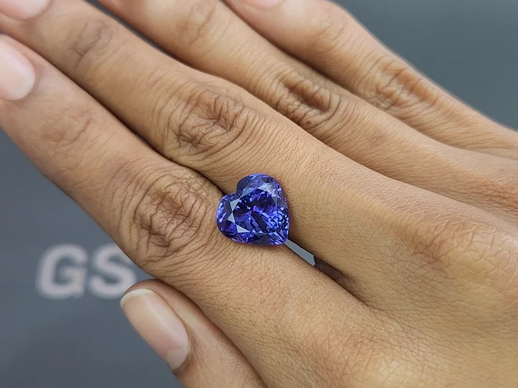 Tanzanite heart shape 7.91 carats, Tanzania Image №2