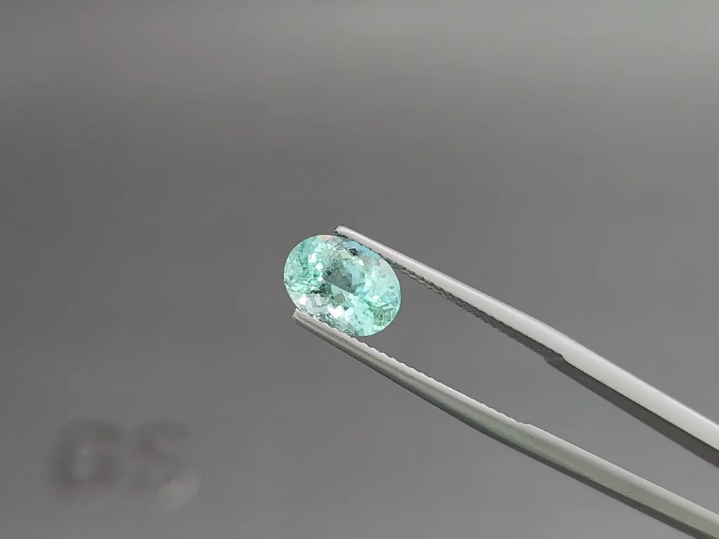 Paraiba Neon Green oval cut 2.28 carats, Mozambique Image №3