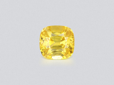 Unheated sapphire Golden Yellow cushion cut 15.15 carats, Sri Lanka photo