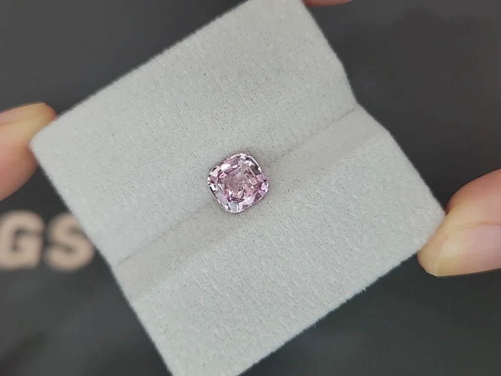 Unheated sapphire soft pink cushion cut 2.08 carats, Sri Lanka Image №4