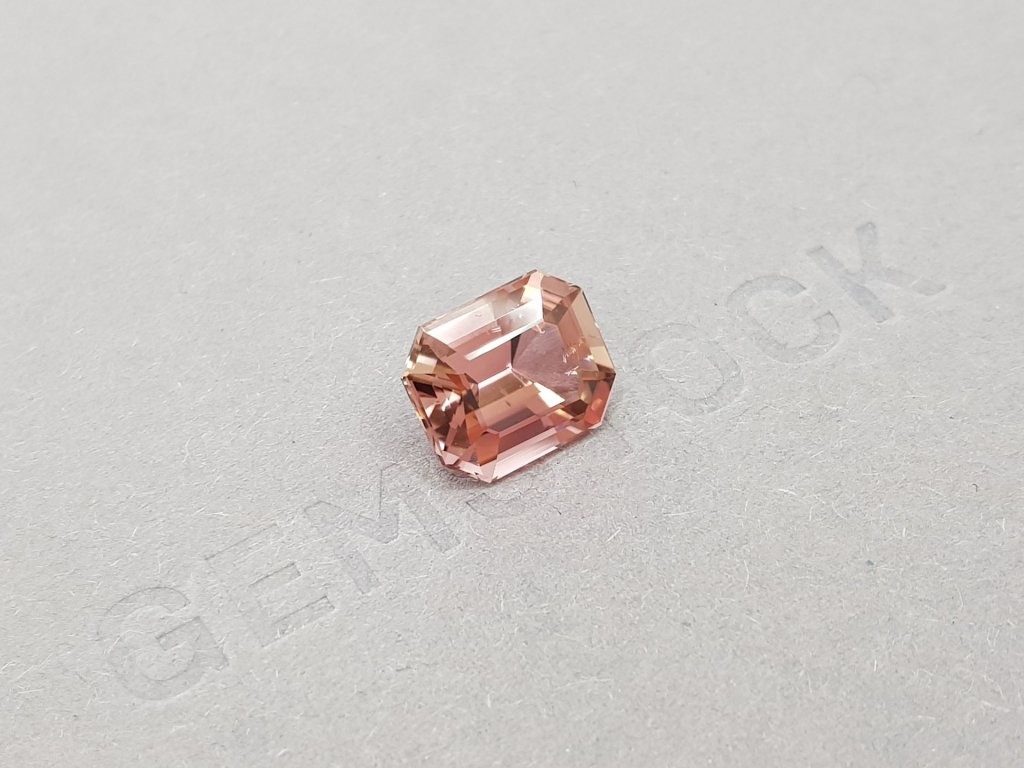 Orange-pink natural tourmaline 4.40 ct Image №2