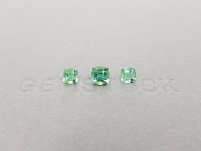 Cushion cut tourmaline set 2.20 ct, Afghanistan photo