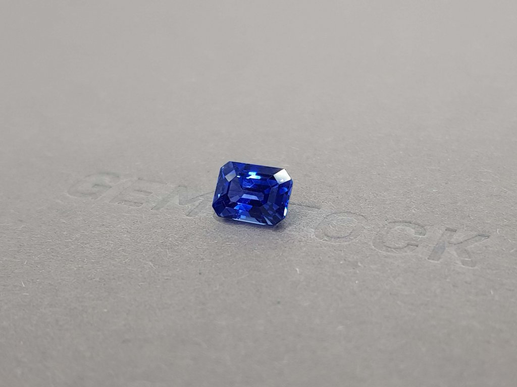 Cornflower Octagon Sapphire 3.00 ct Sri Lanka GFCO Image №3