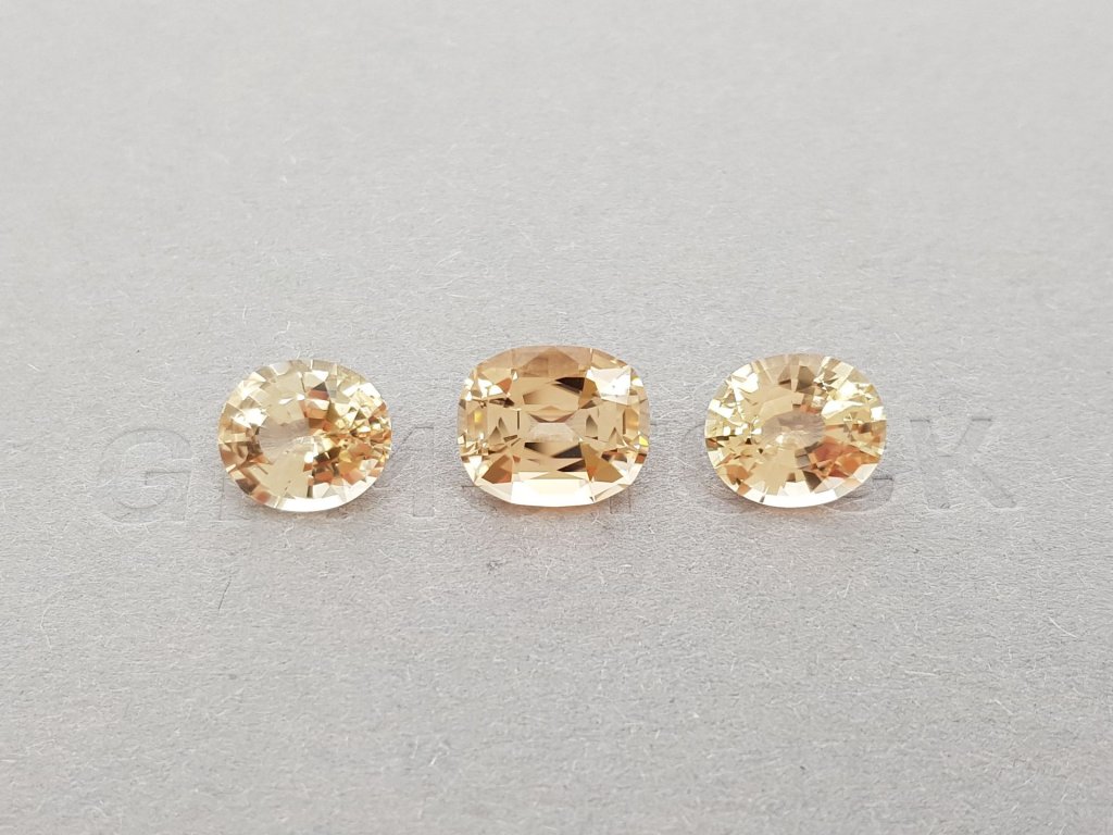Set of golden-orange tourmalines 8.70 ct Image №1