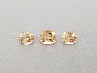 Set of golden-orange tourmalines 8.70 ct photo
