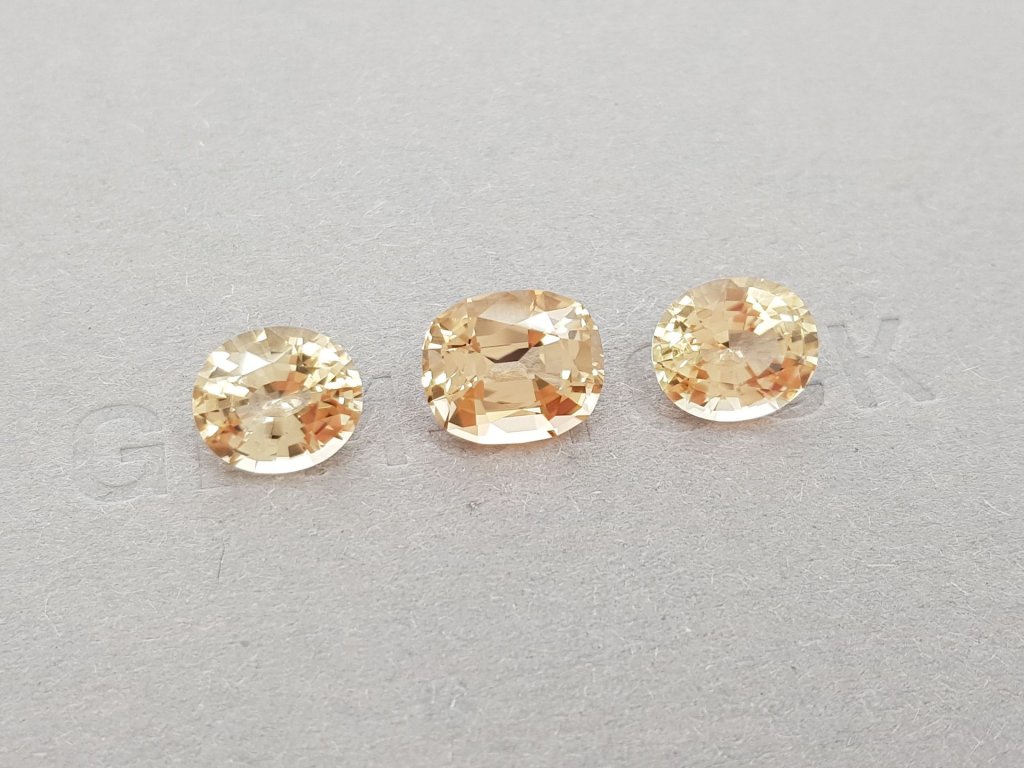 Set of golden-orange tourmalines 8.70 ct Image №3