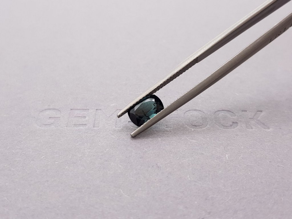 Cushion cut black-blue tourmaline 1.21 ct Image №4