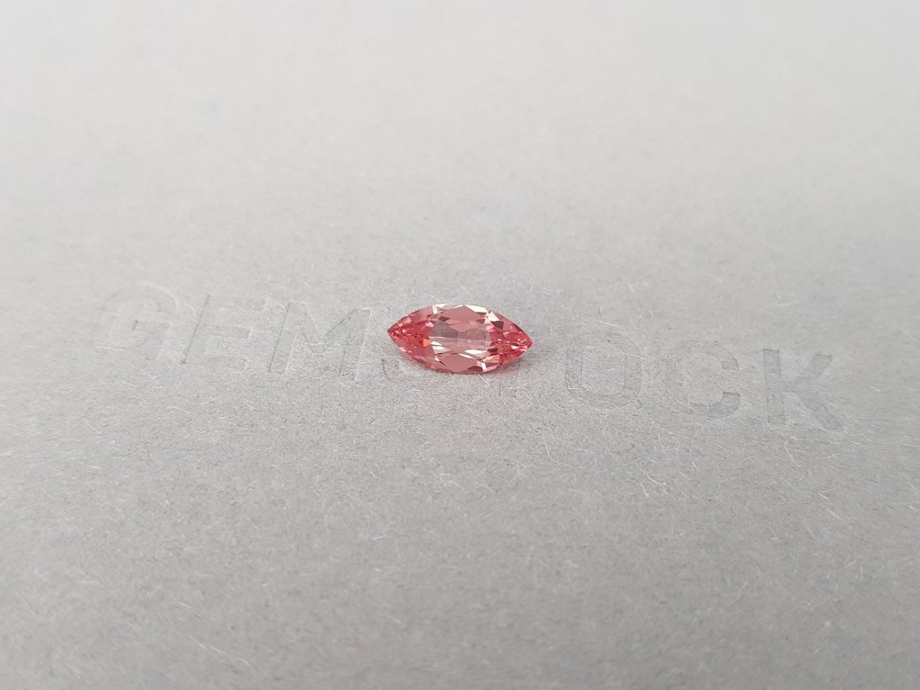 Unheated marquise shape Padparadscha sapphire 0.88 ct, Madagascar Image №3