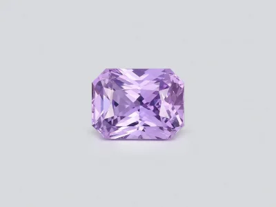 Unheated radiant cut lavender color sapphire 2.58 ct, Sri Lanka photo