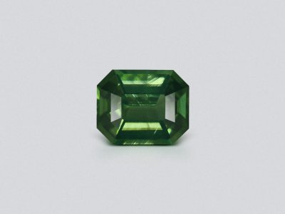 Green zircon in octagon cut 7.05 carats, Madagascar  photo