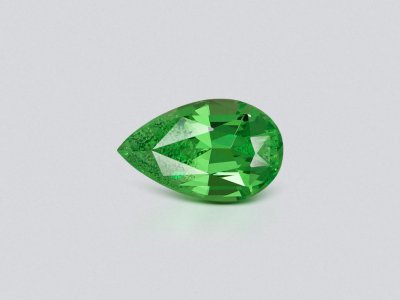 Neon Green tsavorite garnet in pear cut 1.93 carats, Tanzania  photo