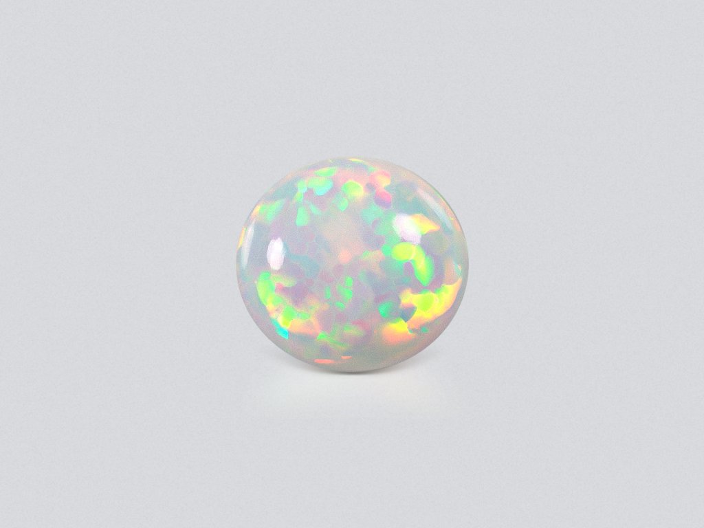 White opal round cut 29.77 carats, Ethiopia Image №1