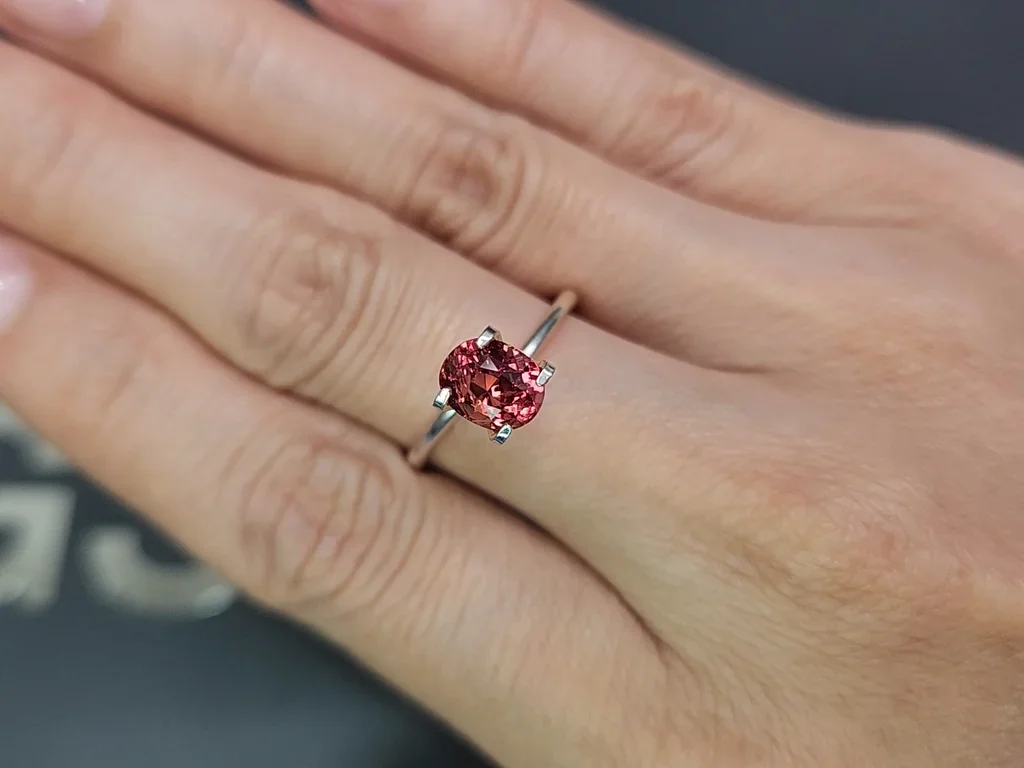 Unheated Padparadscha sapphire oval cut 1.98 carats, Madagascar Image №5