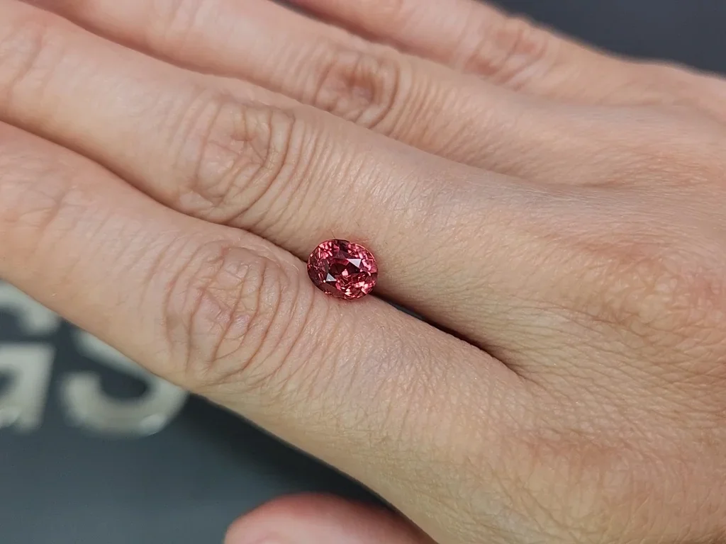 Unheated Padparadscha sapphire oval cut 1.98 carats, Madagascar Image №2