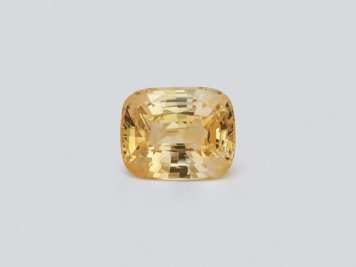 Large unheated sapphire Pastel Yellow cushion cut 15.33 carats, Sri Lanka photo
