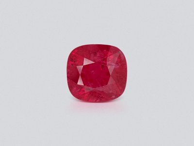 Spinel Vivid Red cushion cut 1.62 carats, Burma photo