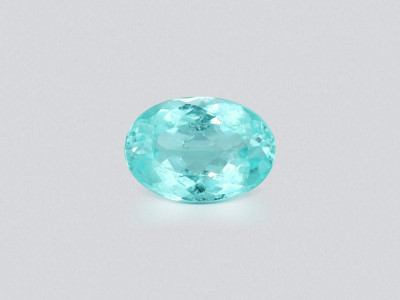 Neon tourmaline Paraiba greenish blue oval cut 2.30 carats, Mozambique photo