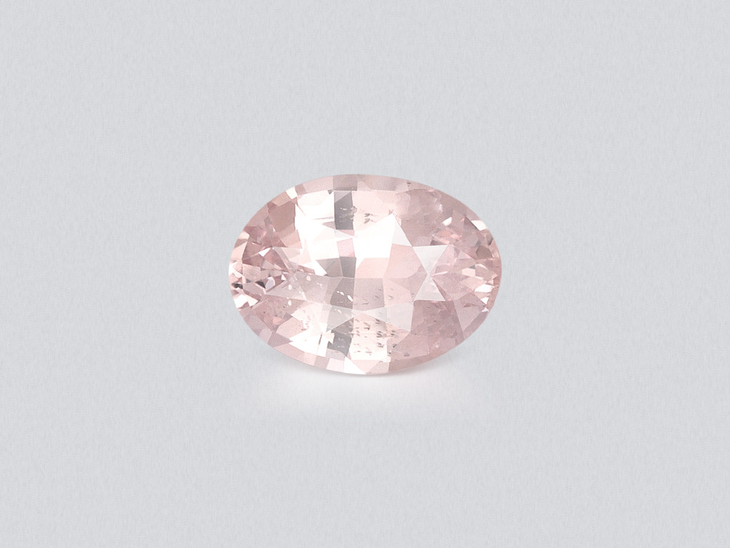 Unheated peach sapphire oval cut 2.60 carats, Sri Lanka Image №1