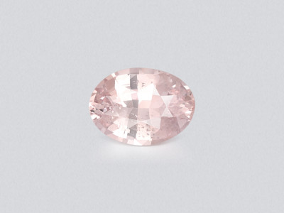 Unheated peach sapphire oval cut 2.60 carats, Sri Lanka photo
