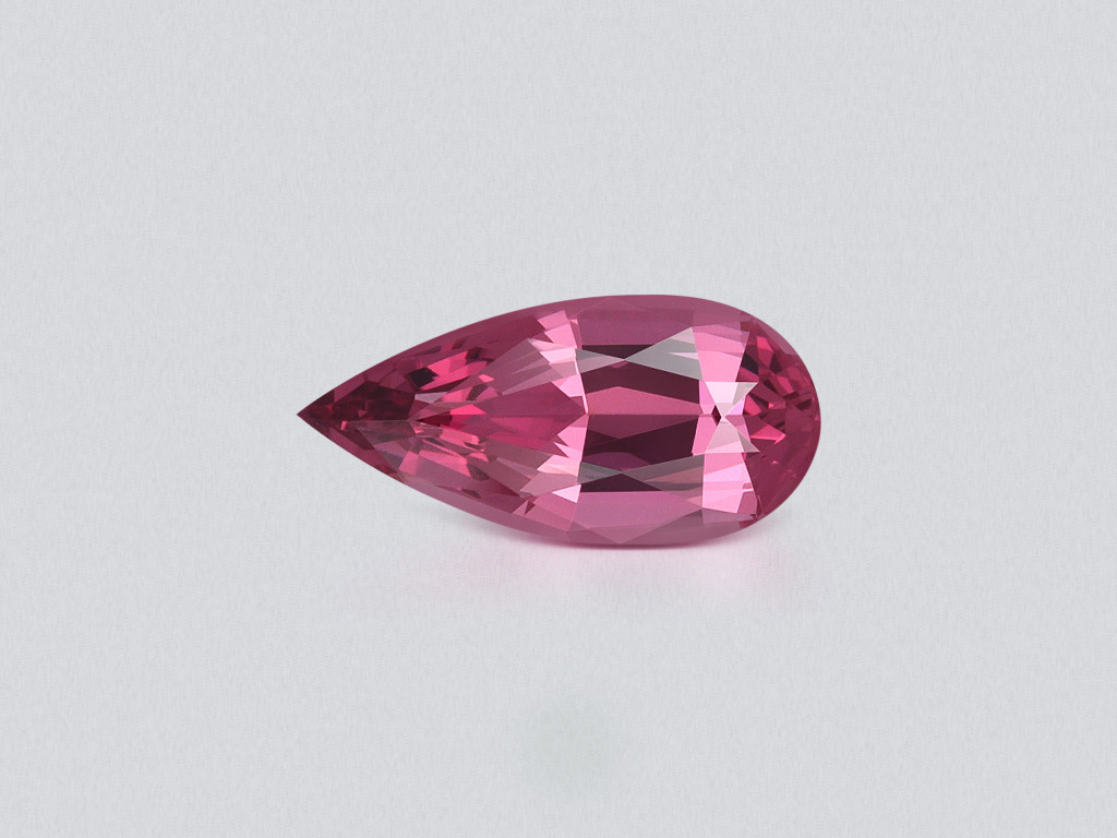 Spinel with perfect proportions cut pear 1.21 carats, Vietnam Image №1