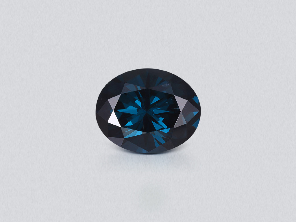 Blue spinel oval cut 3.38 carats, Tanzania Image №1