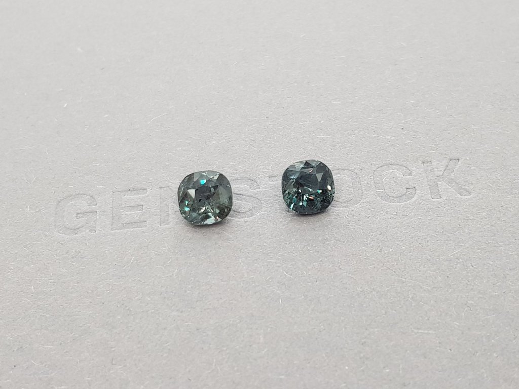Pair of Cushion Cut Color Change Garnets 3.29ct Image №2