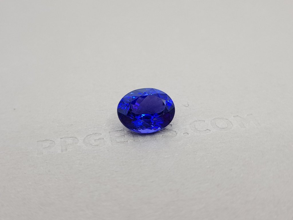 Bright natural tanzanite, oval cut, 3.52 ct, GRS Image №2
