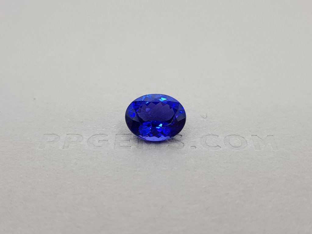 Bright natural tanzanite, oval cut, 3.52 ct, GRS Image №1