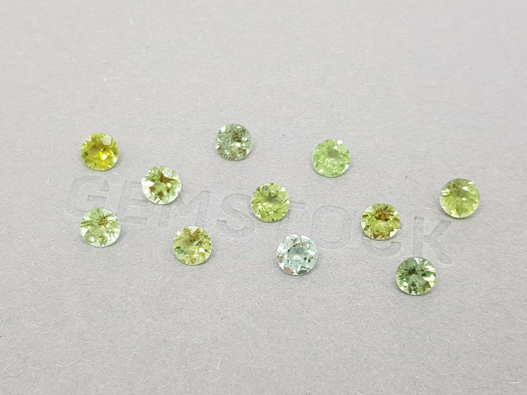 Bright round cut tourmaline 5 mm Image №3