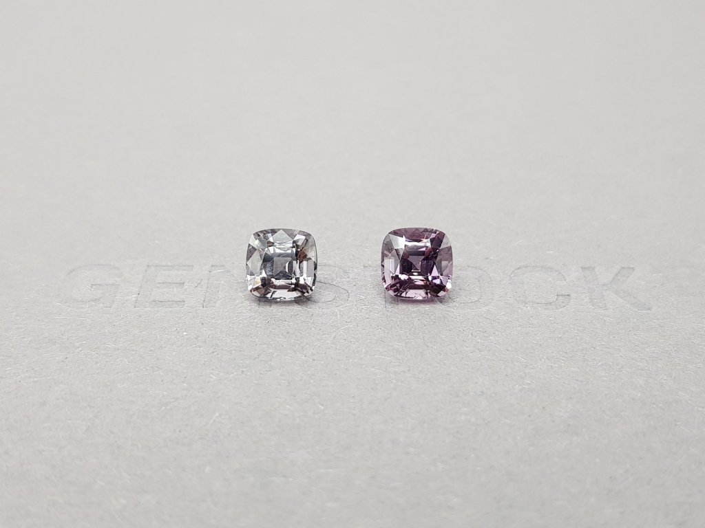 Pair of cushion cut spinels 2.59 ct, Burma Image №1
