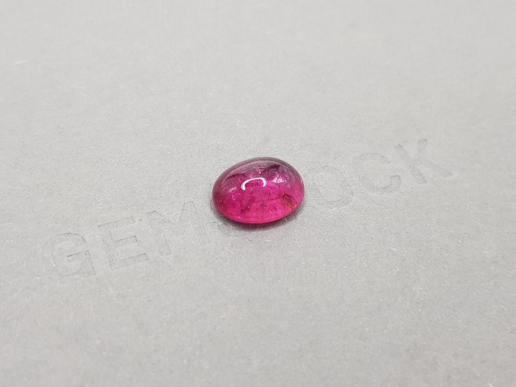 Bright saturated rubellite cabochon cut 4.00 ct, Nigeria Image №2