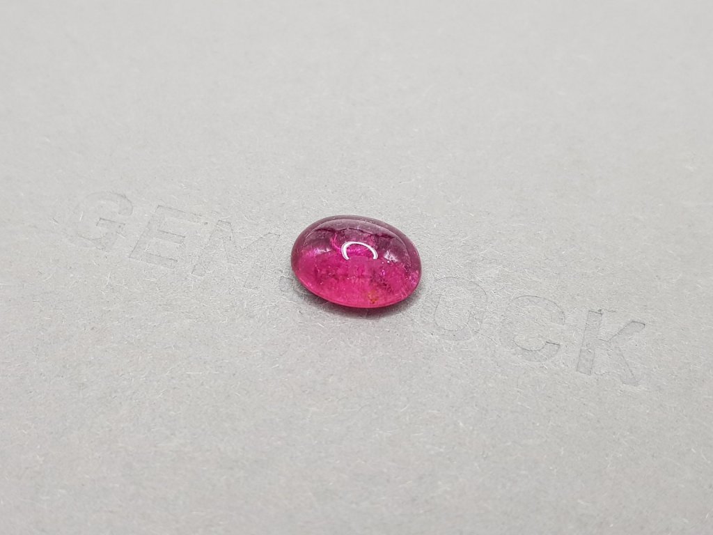 Bright saturated rubellite cabochon cut 4.00 ct, Nigeria Image №3