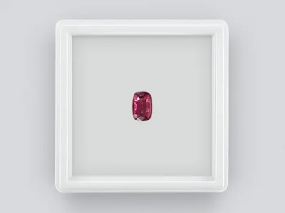 Cushion cut purple umbalite garnet 1.21 ct, Sri Lanka photo